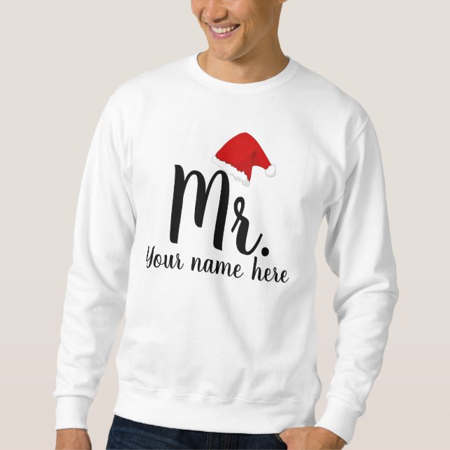 Personnalisé M. Père Noël Sweatshirt (Devant)