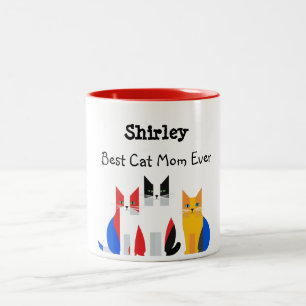Personnalisé Meilleur Chat Maman Jamais Mug