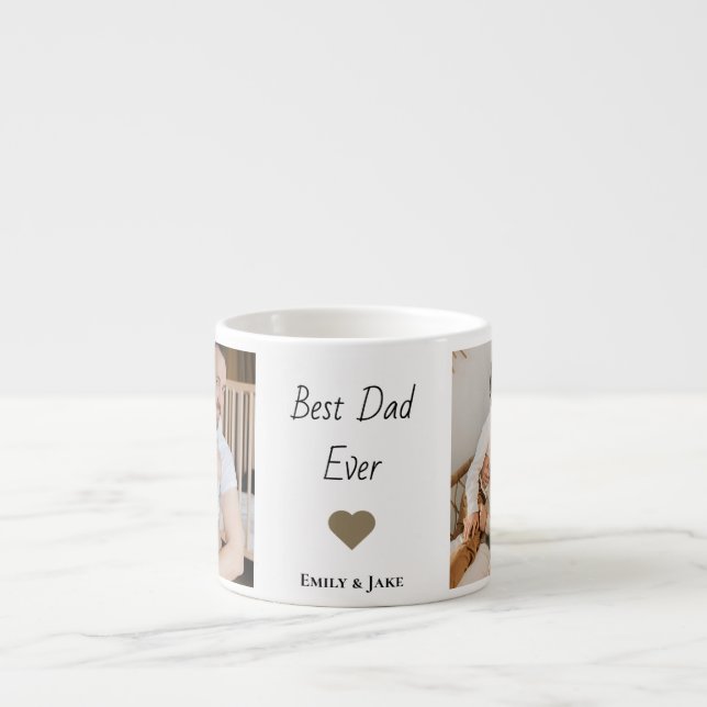 Personnalisé Meilleur Papa Jamais Espresso Mug Kid (Devant)