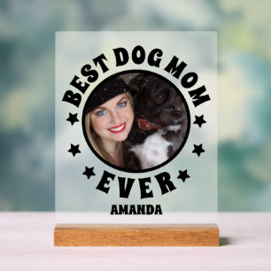 Personnalisé Meilleure maman chien jamais photo Fr