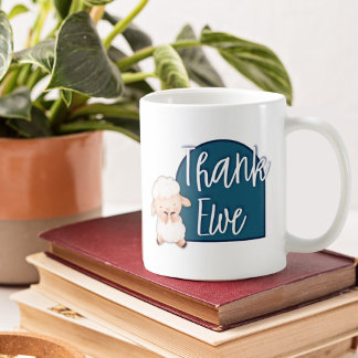 Personnalisé |Merci Ewe| Service Mug