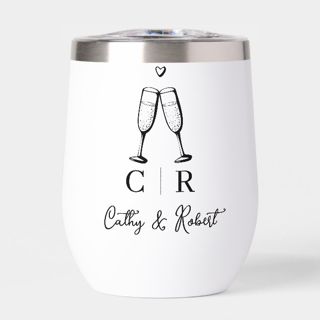 Personnalisé minimal et chic | Mariage (Avant)