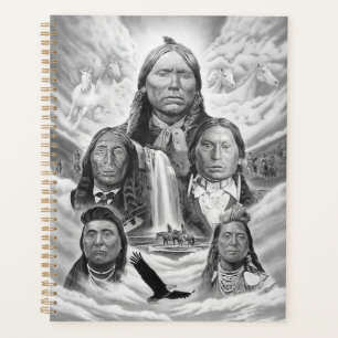 Personnalisé Modèle Famous Native Americans Peintu