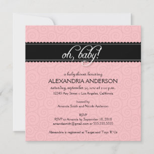:personnalisé: Mon bébé ! invitation baby shower (