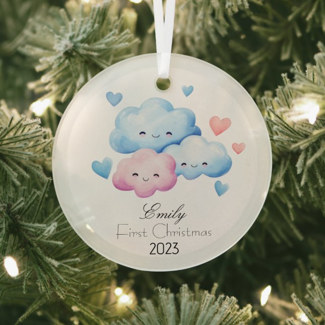 Personnalisé Mon premier verre ornement de Noël (Insitu)