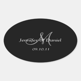 Personnalisé Monogramme Étiquettes de vin