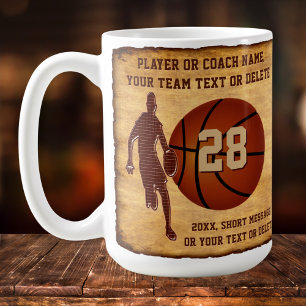 Personnalisé, Mugs de basket-ball pour joueurs ou 