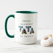 Personnalisé NAJLEPSZY TATA NA ŚWIECIE énorme Mug