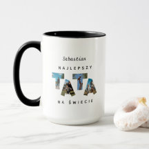 Personnalisé NAJLEPSZY TATA NA ŚWIECIE énorme Mug