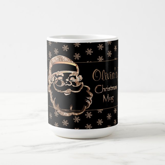 Personnalisé Nom Olivia's Christmas Mug Cute Père  (Centre)