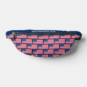 Personnalisé Nom Patriotique DRAPEAU DE USA Fanny 