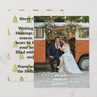 Personnalisé Notre première carte de voeux de Noël