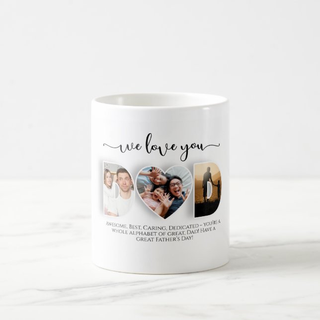 Personnalisé Nous t'aimons Papa Mug (Centre)