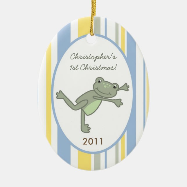 Personnalisé Ornement Leap Frog Turtle Bee (Devant)