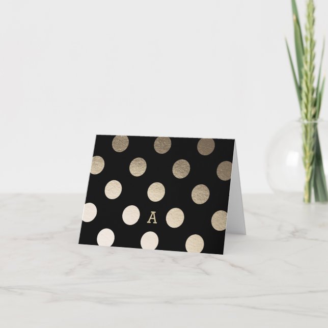 Personnalisé | Papier à lettres Luxe Dots (Devant)
