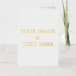 Personnalisé Personnalisé Votre Carte De Voeux Pli