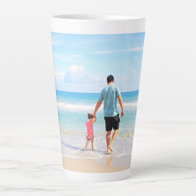 Personnalisé Personnalisé Votre Photo Latte Mug (Devant)