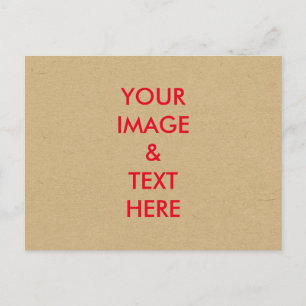 Personnalisé Personnalisé Votre Propre Carte Posta