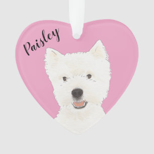 Personnalisé Pink Westie West Highland Terrier