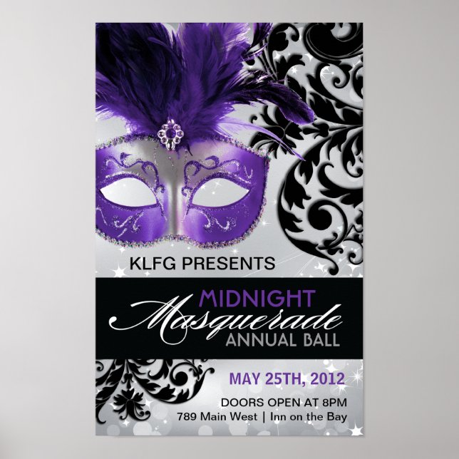 Personnalisé - Poster Masquerade Ball (Devant)