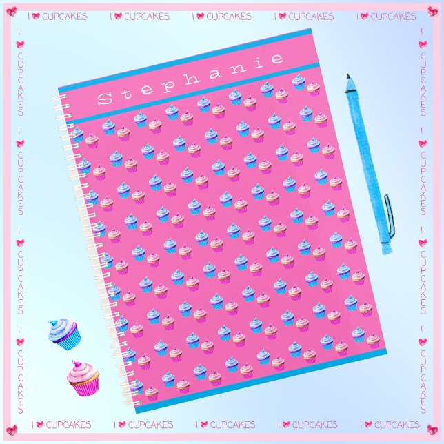 Personnalisé Pretty Rose et Blue Cupcake (Créateur téléchargé)