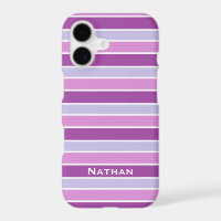 Personnalisé rayé horizontal violet