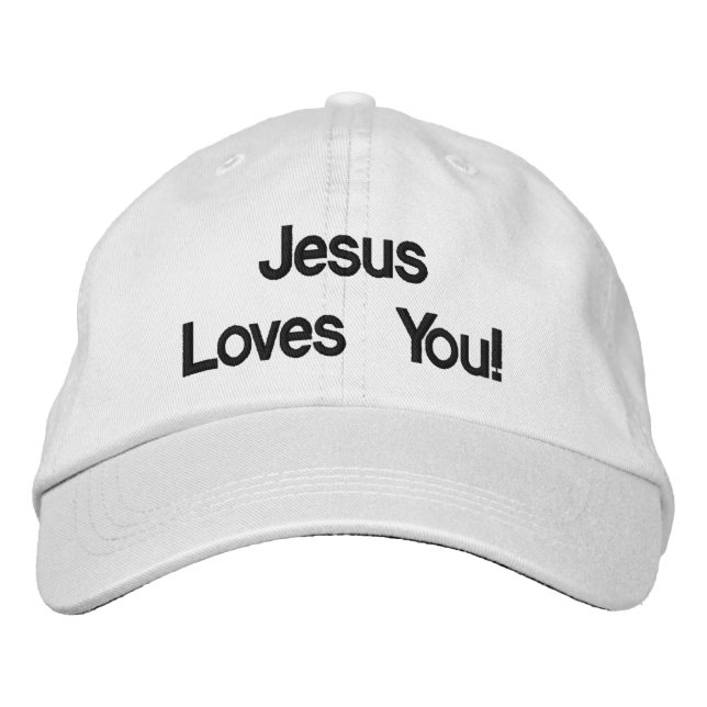 Personnalisé Réglable (Jésus t'aime) Casquette (Devant)