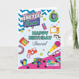 Personnalisé Retour à la carte d'anniversaire Retr