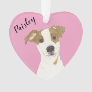 Personnalisé Rose Heart Jack Russell Terrier
