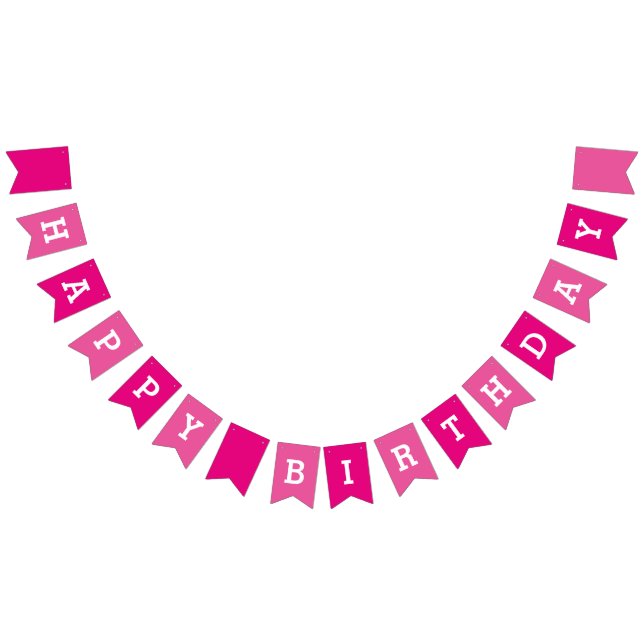 Personnalisé rose joyeuse bannière de la fête d'an (Tout)