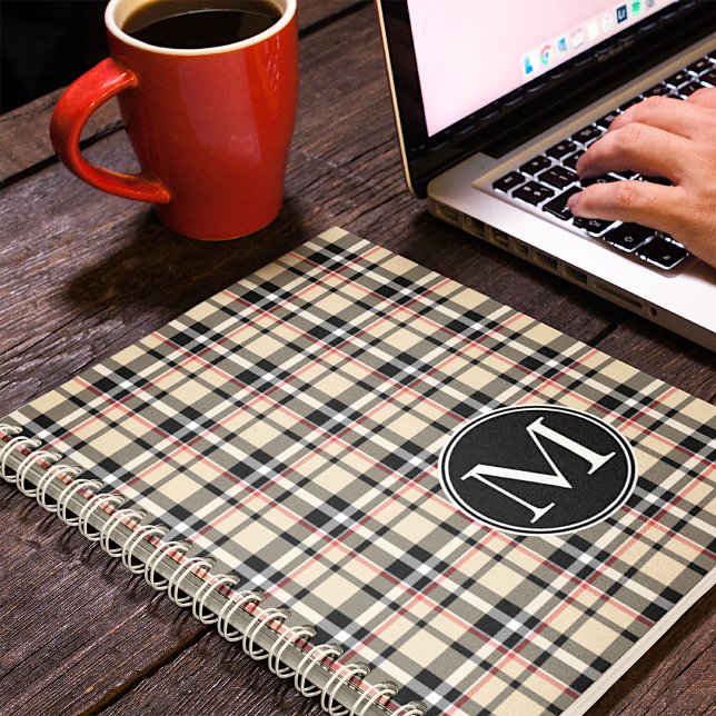 Personnalisé Rouge Beige Noir Blanc Carré Plaid Mo (Créateur téléchargé)