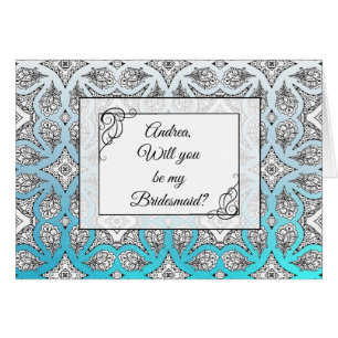 Personnalisé Serez-Vous Ma Carte De Servante D'Épo