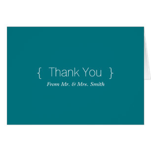 Personnalisé simple Elegant Merci