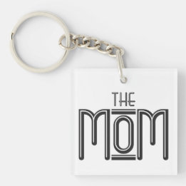 Personnalisé THE Mom Simple Black White Texte