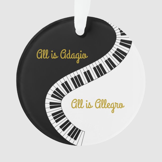 Personnalisé Tout est Adagio, Tout est Allegro Pia (devant)
