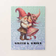 Personnalisé Valentine beau couple Jigsaw Puzzle