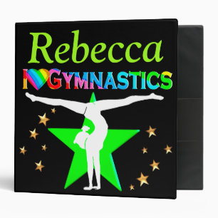 PERSONNALISÉ VERT J'ADORE LE CLASSEUR DE LA GYMNA