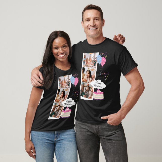 Personnalisé Violet amusant Joyeux T-shirt d'anniv (Unisexe)