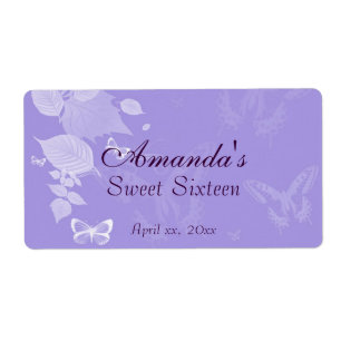 Personnalisé, Violet, Sweet Sixteen, Bouteille d'e