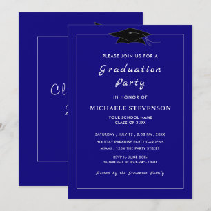 Personnalisé Vos Couleurs Graduation Invitation
