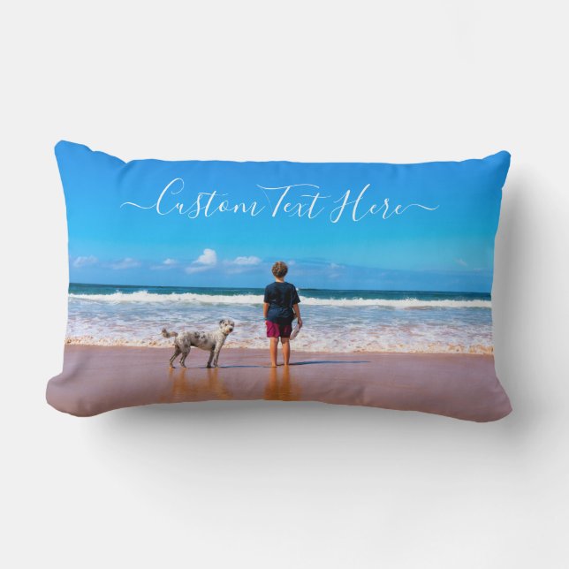 Personnalisé Votre Animal Photo Coussin Texte Pers (Recto)