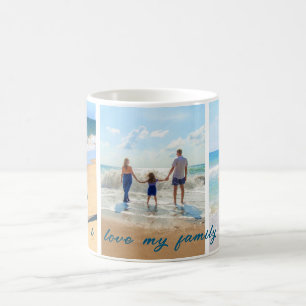 Personnalisé Votre Famille Photo Collage Café Mug