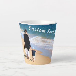 Personnalisé votre Mug en latte photo avec texte p