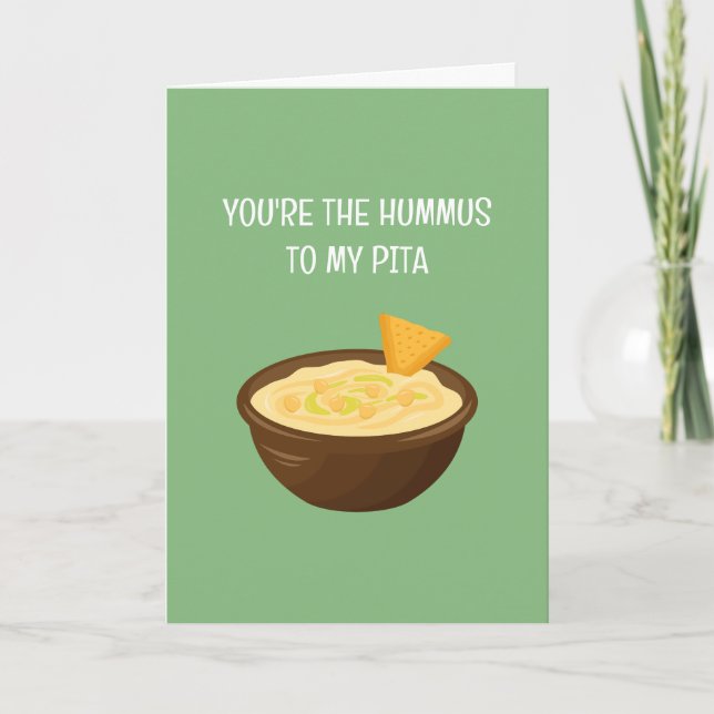 Personnalisé Vous êtes l'Hummus à ma carte Pita (Devant)