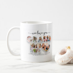 Personnalisé We Love You Collage Grand-mère mug