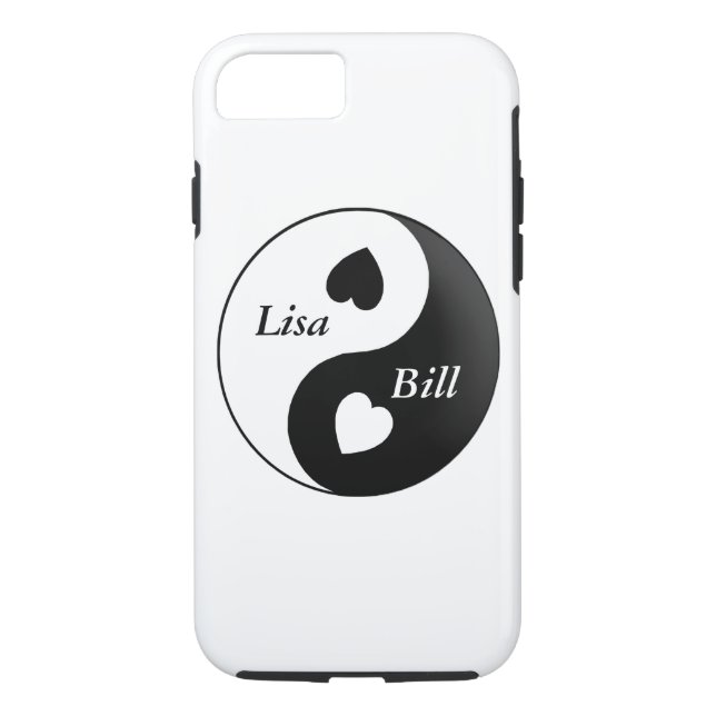 Personnalisé Yin Yang Love iPhone 7 Coque (Dos)