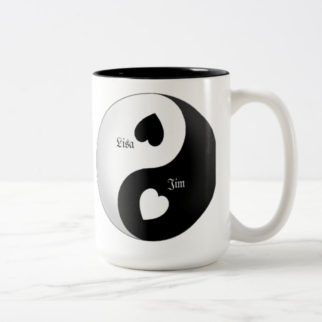 Personnalisé Yin Yang Love Mug (Droit)