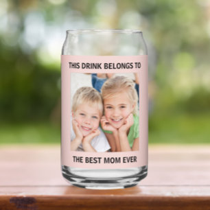 Personnalisée Meilleure Maman Jamais Photo Rose