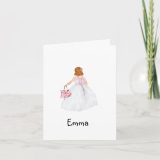 Personnalisée Serez-Vous Ma Fille Fleur ? Carte
