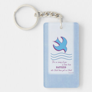 Personnaliser, Adulte Baptême Dove on Blue